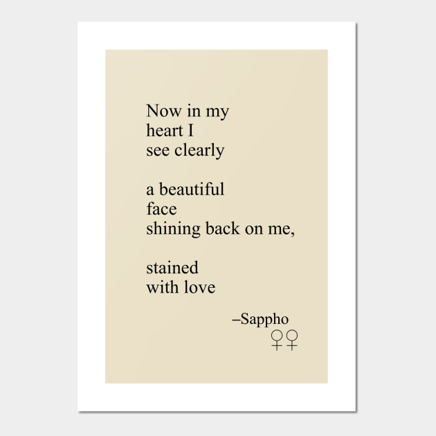 Sappho Poem Stained With Love Lesbian Posters And Art Prints Teepublic